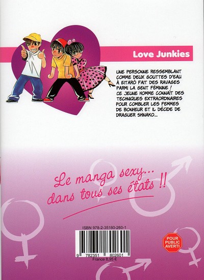 Verso de l'album Love junkies Saison 1 Tome 15