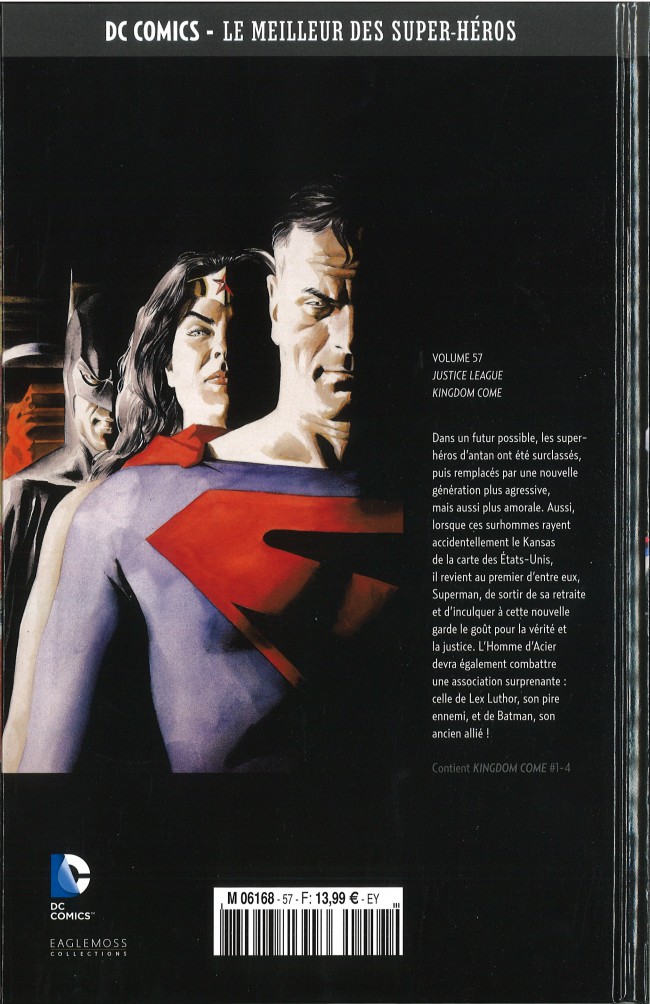 Verso de l'album DC Comics - Le Meilleur des Super-Héros Volume 57 Justice League - Kingdom Come