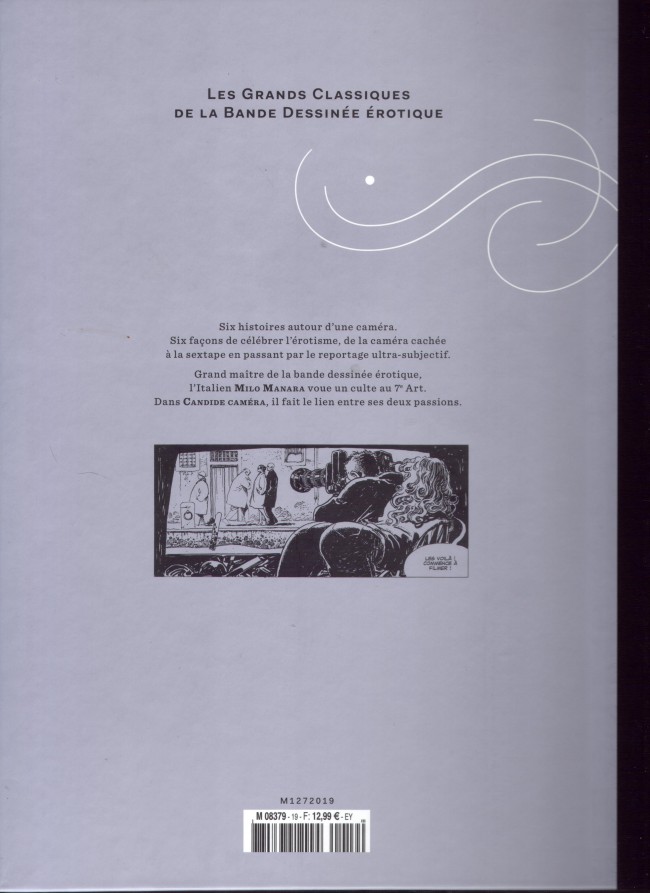 Verso de l'album Les Grands Classiques de la Bande Dessinée Érotique - La Collection Tome 19 Candide caméra