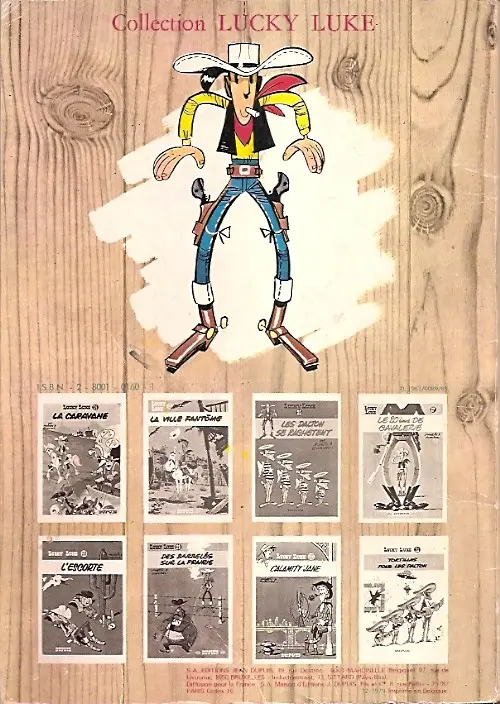 Verso de l'album Lucky Luke Tome 21 Les collines noires