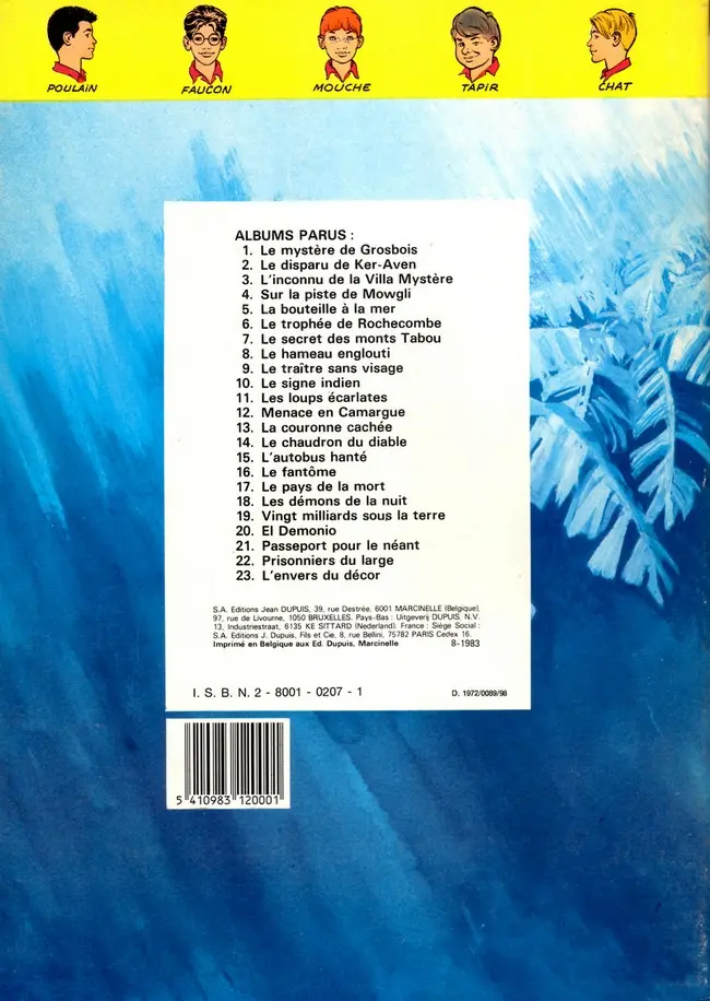 Verso de l'album La Patrouille des Castors Tome 17 Le pays de la mort
