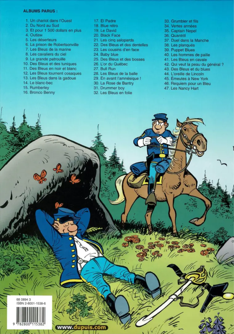Verso de l'album Les Tuniques Bleues Tome 27 Bull Run