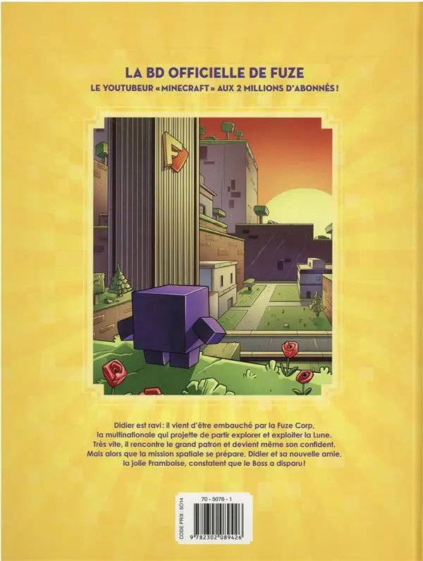 Verso de l'album Fuze & Didier 1 Catastrophe à la Fuze Corp