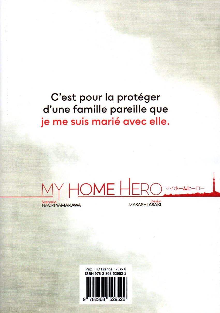 Verso de l'album My Home Hero 9