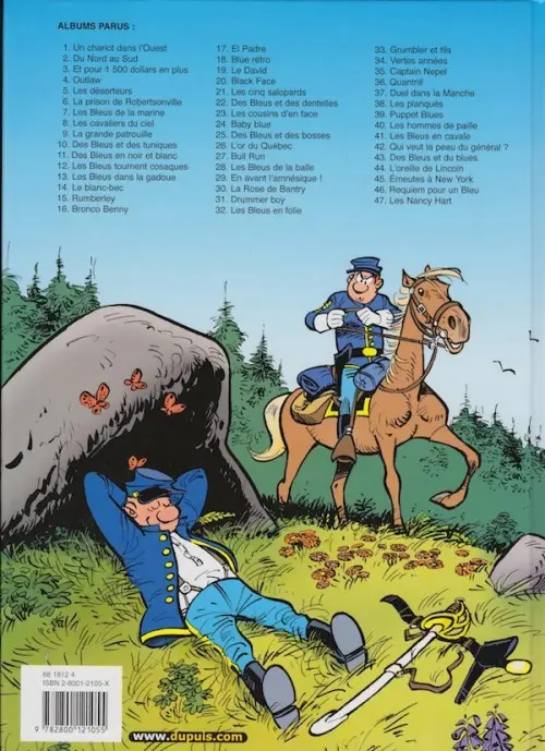 Verso de l'album Les Tuniques Bleues Tome 36 Quantrill