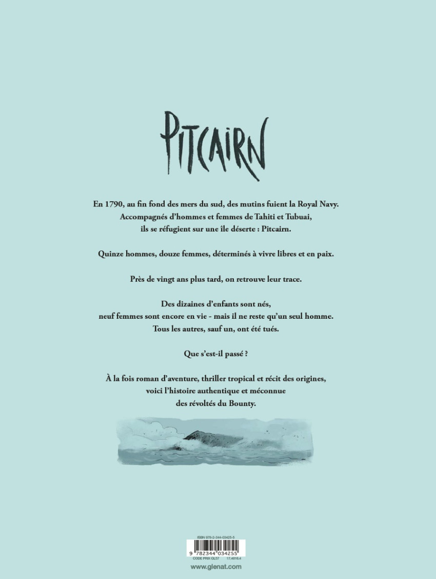 Verso de l'album Pitcairn - L'île des révoltés du bounty 1 Terre promise