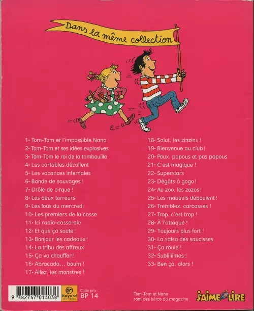 Verso de l'album Tom-Tom et Nana Tome 25 Les mabouls déboulent !