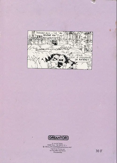 Verso de l'album Pim Pam Poum Le comic book N° 2