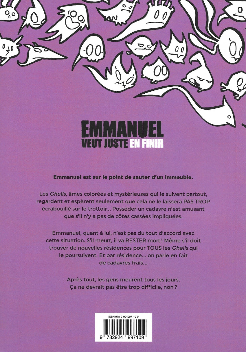 Verso de l'album Emmanuel veut juste en finir