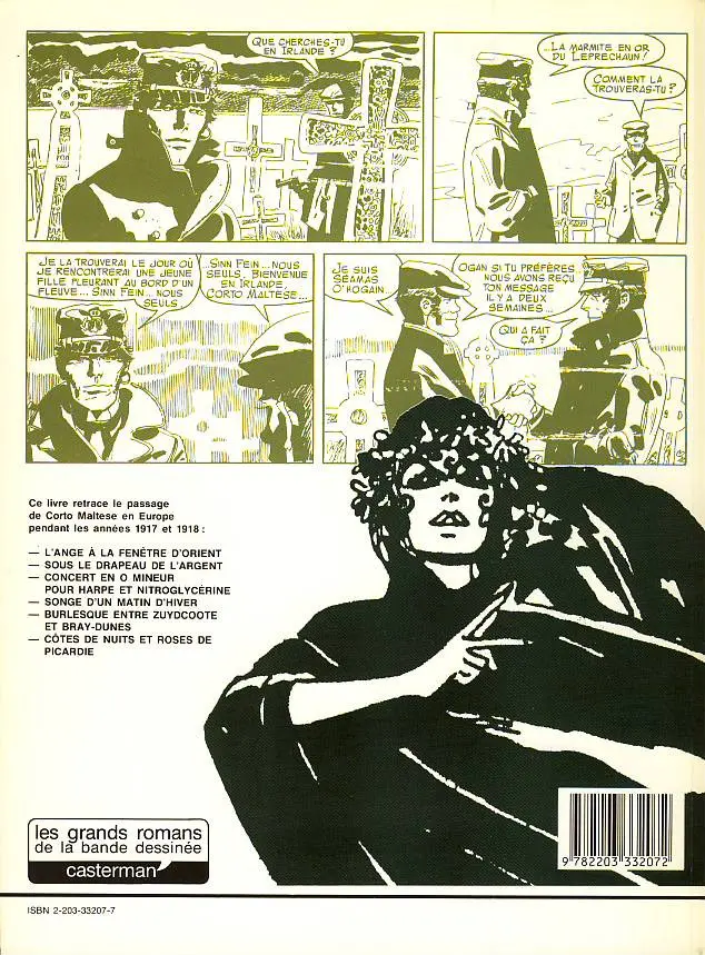 Verso de l'album Corto Maltese Tome 6 Les celtiques