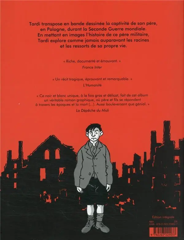 Verso de l'album Moi René Tardi, prisonnier de guerre au Stalag IIB