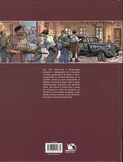 Verso de l'album Charles de Gaulle Tome 3 1944 - 1945 L'heure de vérité