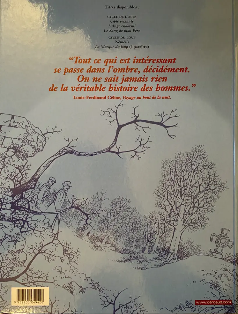Verso de l'album La Croix de Cazenac Tome 2 L'Ange endormi