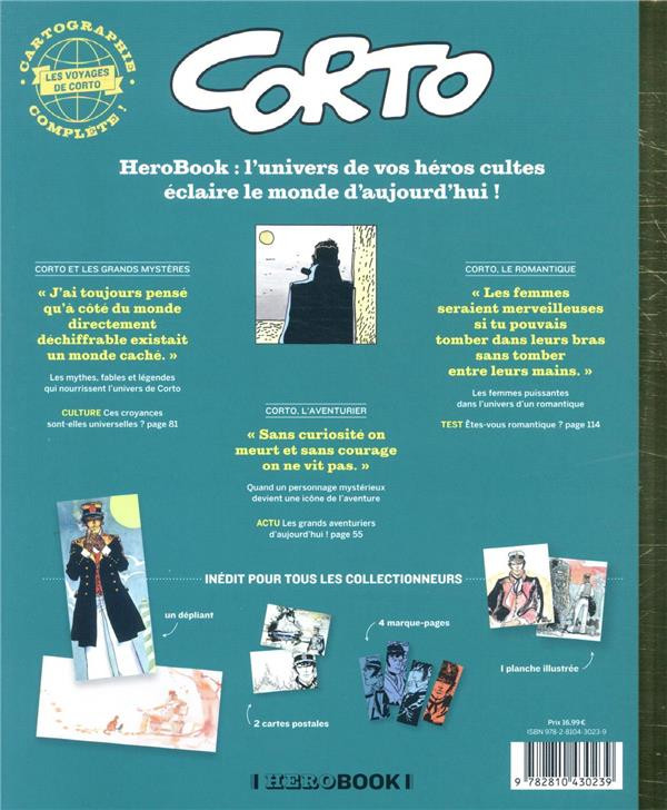 Verso de l'album Corto Maltese HeroBook - Corto Maltese