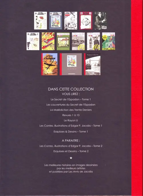 Verso de l'album Esquisses & Dessins Tome 1