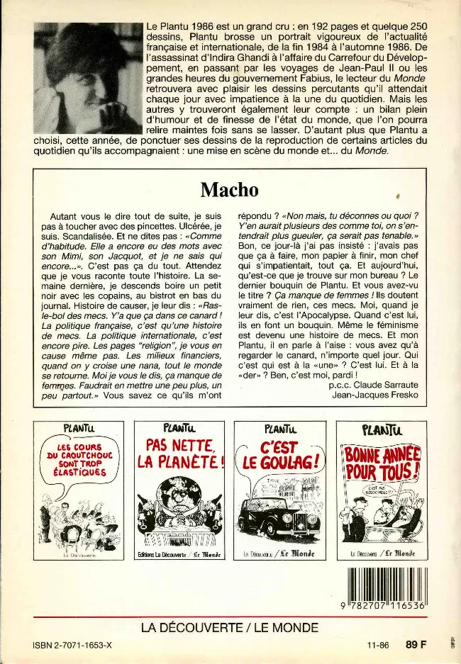 Verso de l'album Ça manque de femmes ! Ca manque de femmes !