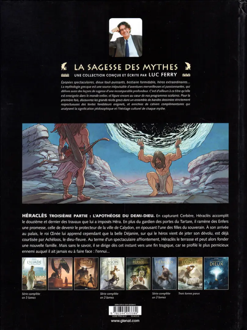 Verso de l'album Héraclès 3/3 L'apothéose du demi-dieu