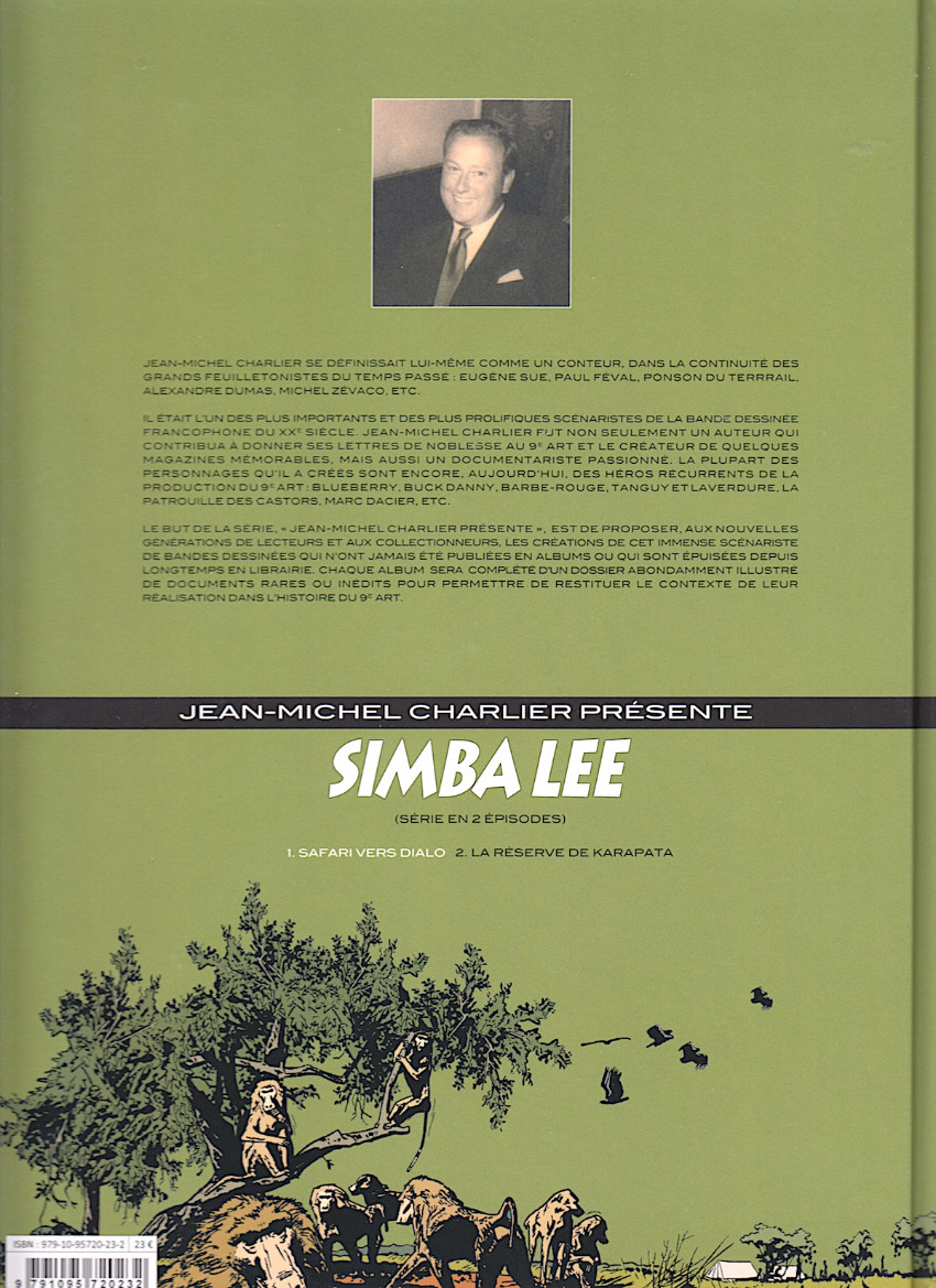 Verso de l'album Simba Lee 2 La Réserve de Karapata