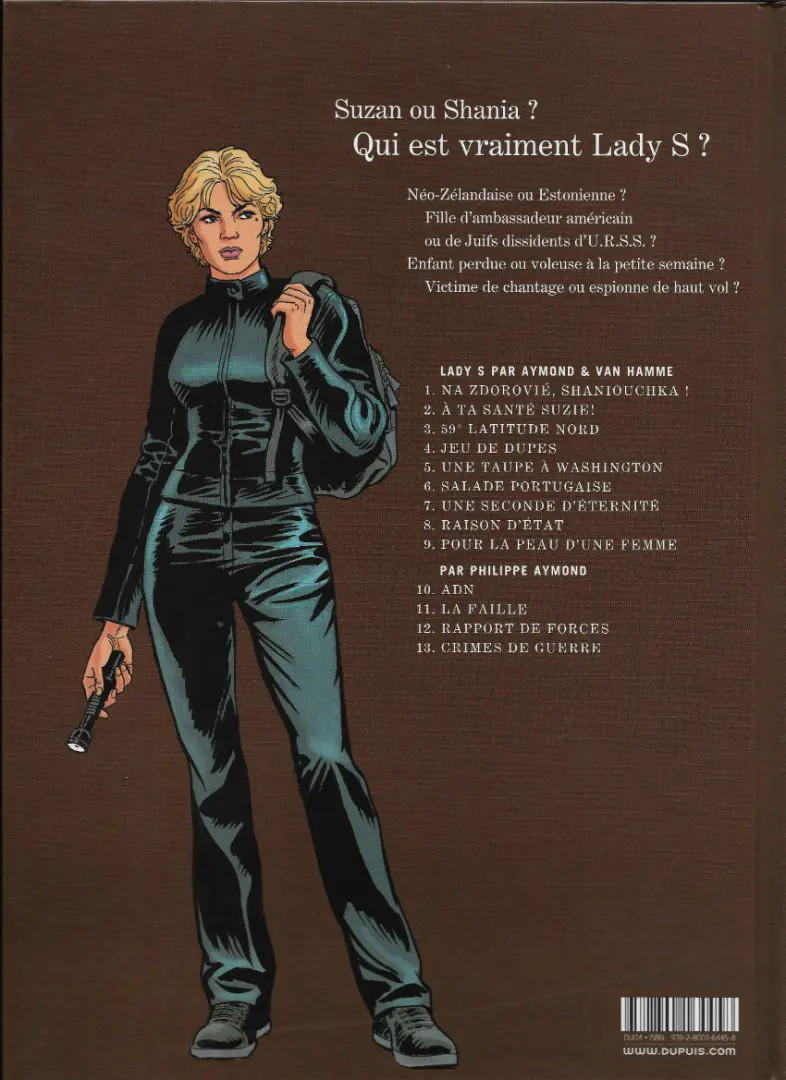 Verso de l'album Lady S. Tome 11 La faille