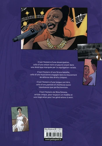 Verso de l'album Nina Simone en BD