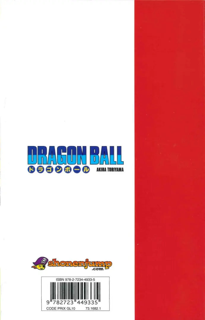 Verso de l'album Dragon Ball Édition originale Tome 36 La naissance d'un nouvel héros