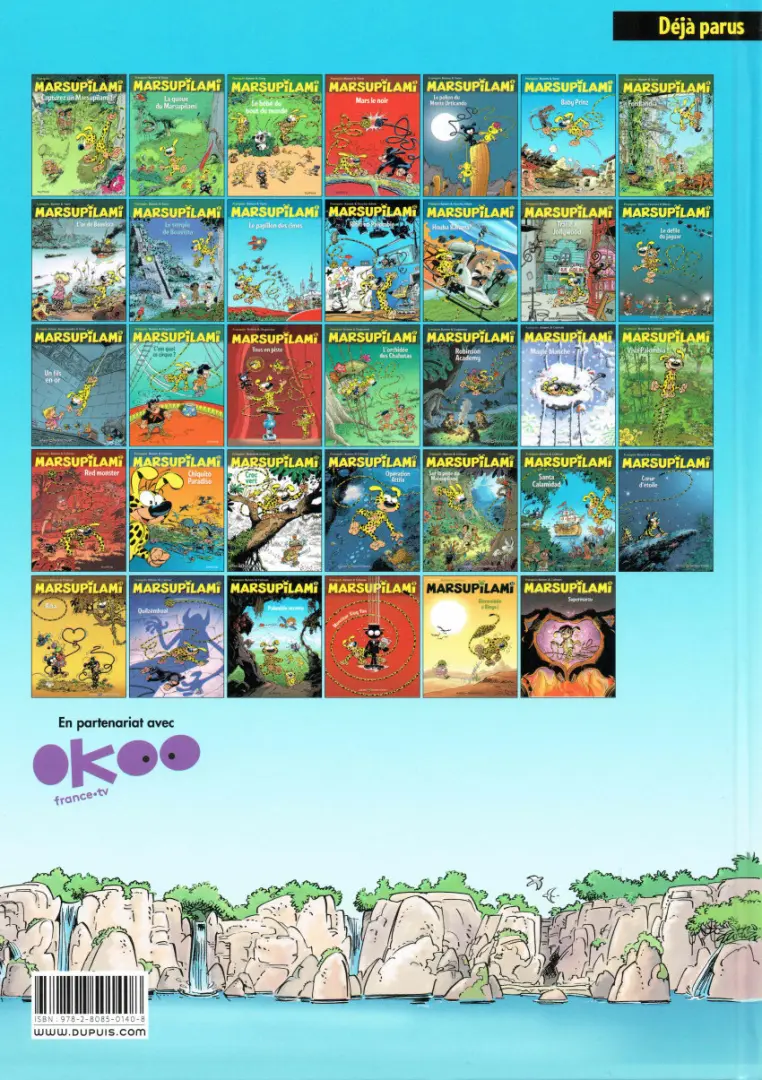 Verso de l'album Marsupilami Tome 30 Palombie secrète