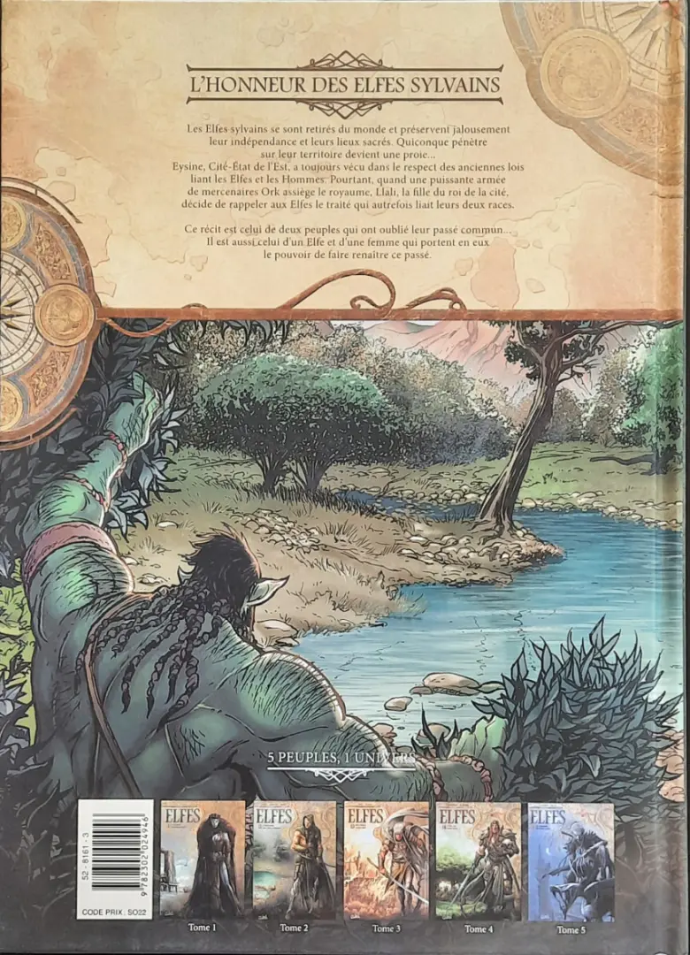 Verso de l'album Elfes Tome 2 L'Honneur des Elfes sylvains
