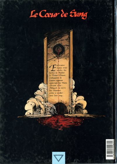 Verso de l'album Le Cœur de sang Tome 1 Les Chevaliers-Guides