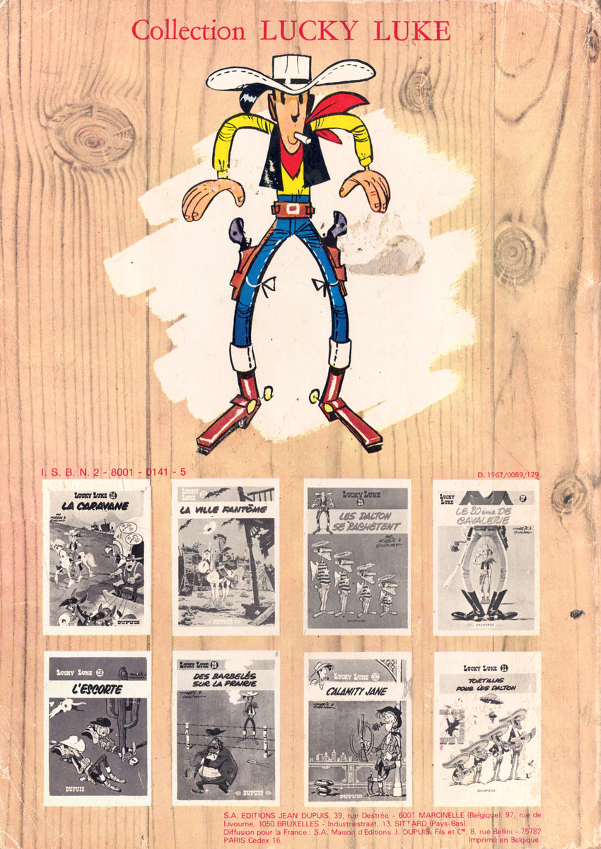 Verso de l'album Lucky Luke Tome 2 Rodéo