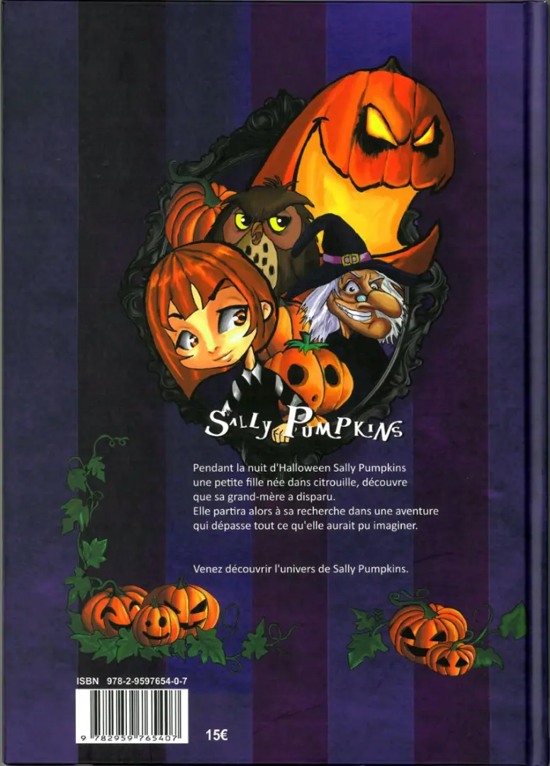 Verso de l'album Sally Pumpkins Tome 1