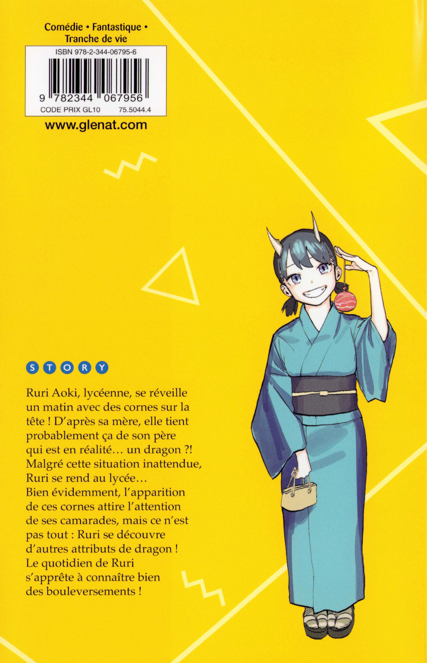 Verso de l'album Ruridragon 1 Il parait que je suis un dragon