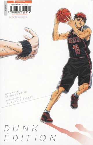 Verso de l'album Kuroko's Basket 01