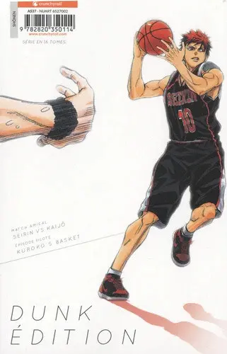 Verso de l'album Kuroko's Basket 01
