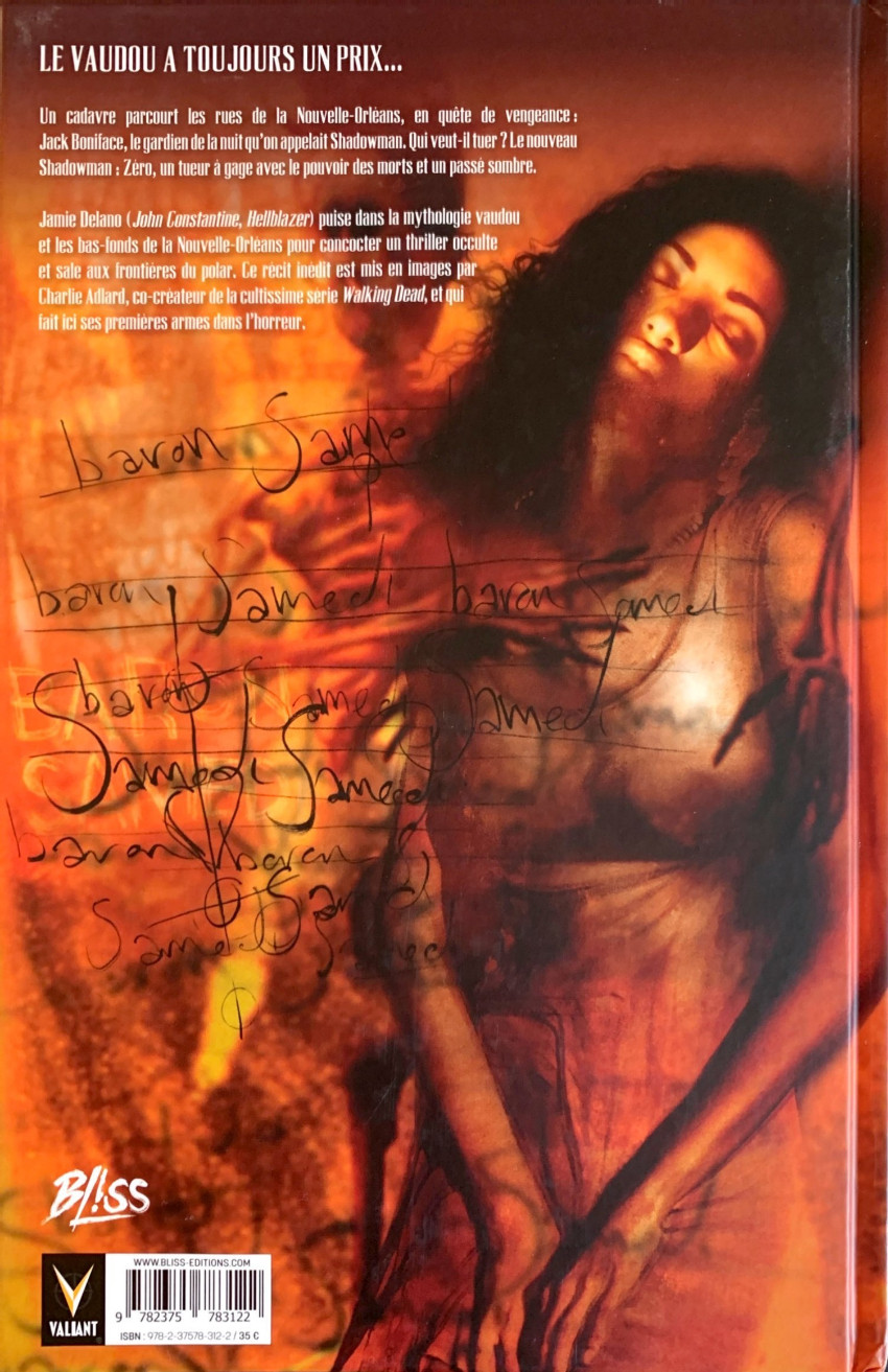 Verso de l'album Shadow Man
