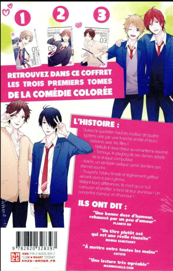 Verso de l'album Rainbow days