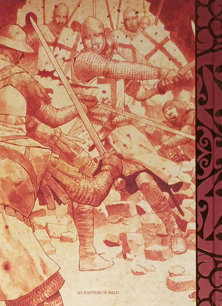 Verso de l'album La croix sanglante