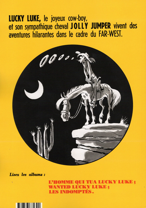 Verso de l'album Un hommage à Lucky Luke d'après Morris Tome 6 Les Indomptés