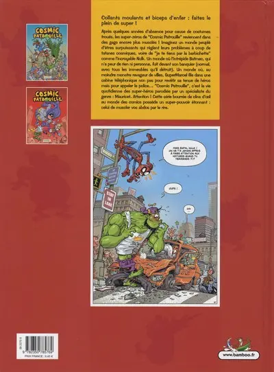 Verso de l'album Cosmic Patrouille Tome 2