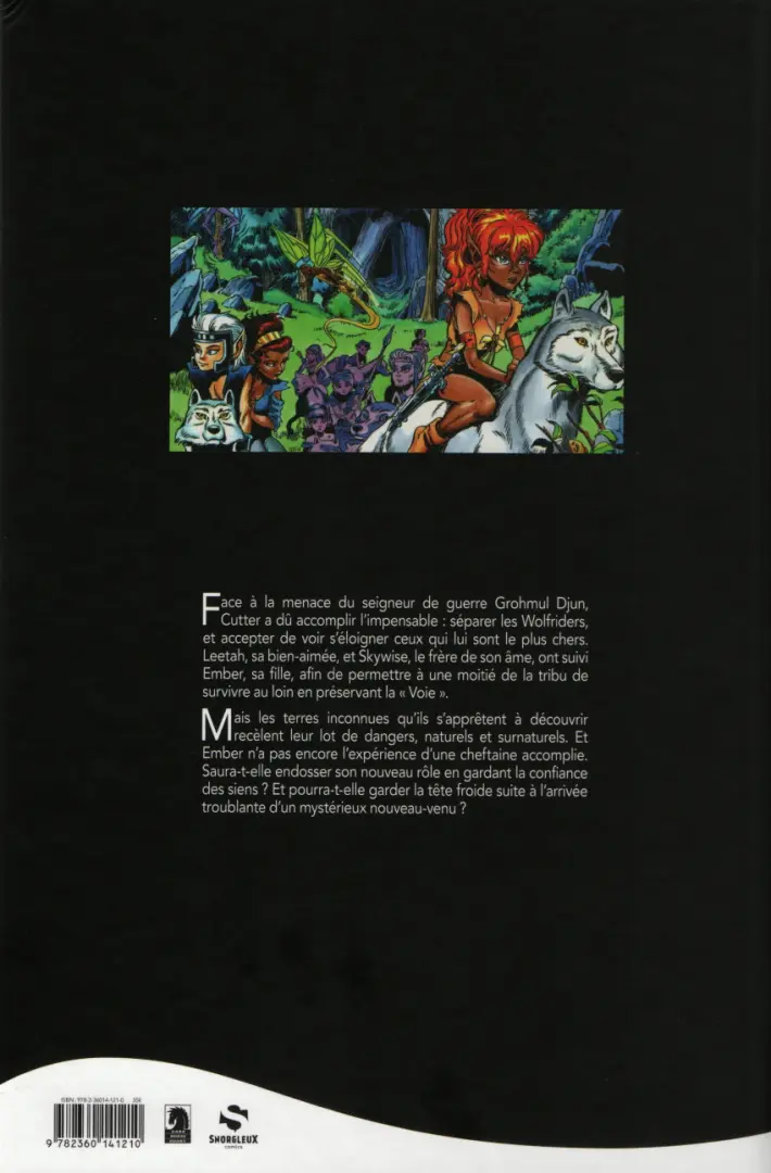 Verso de l'album ElfQuest - La Fantastique quête des elfes Ember - 1ère partie