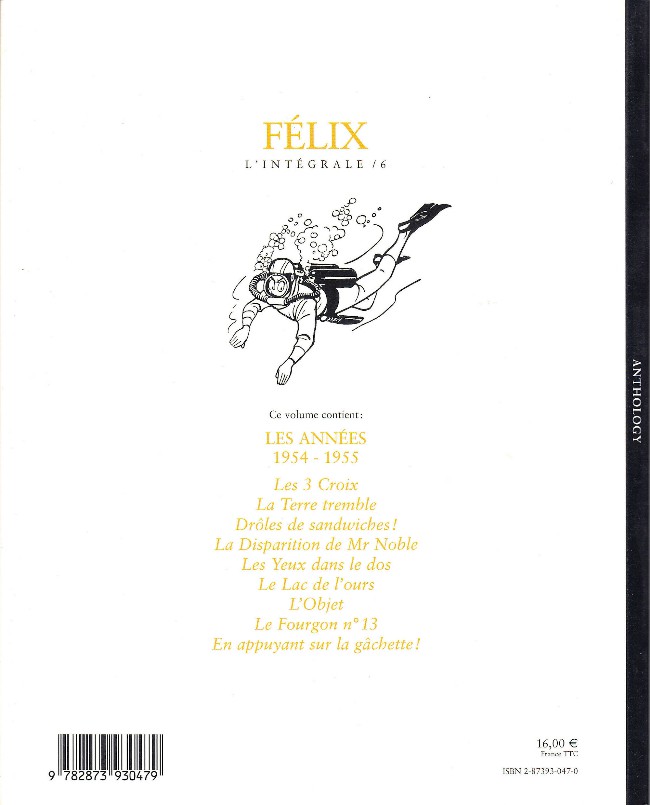 Verso de l'album Félix L'Intégrale / 6