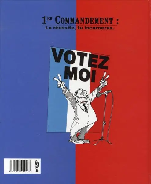 Verso de l'album Les 40 commandements Les 40 commandements du militant de droite