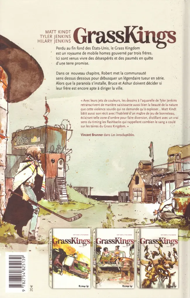 Verso de l'album Grass Kings Tome 2