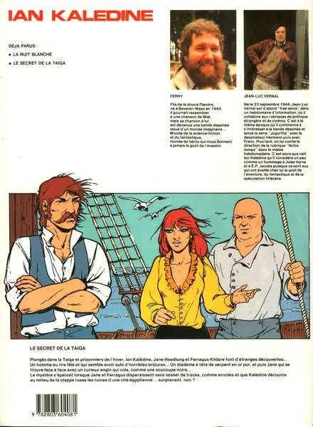 Verso de l'album Ian Kalédine Tome 2 Le secret de la Taïga