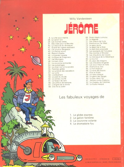 Verso de l'album Les fabuleux voyages de Jérôme Tome 4 Le dromadaire fou