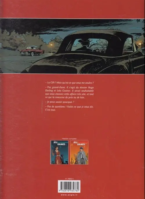 Verso de l'album Jeu de dames Partie 2