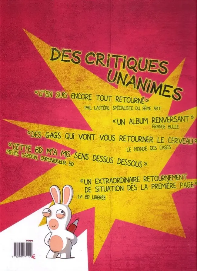 Verso de l'album The Lapins crétins Tome 3 Renversant !
