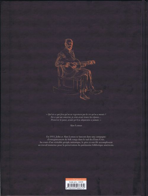 Verso de l'album Lomax Collecteurs de folk songs
