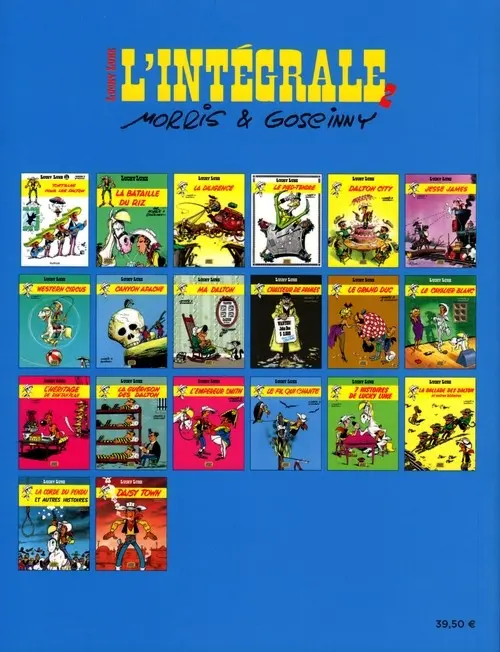 Verso de l'album Lucky Luke (2012) L'Intégrale 2
