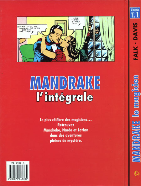 Verso de l'album Mandrake le magicien L'Intégrale Tome 1 Les voleurs de l'an 5000