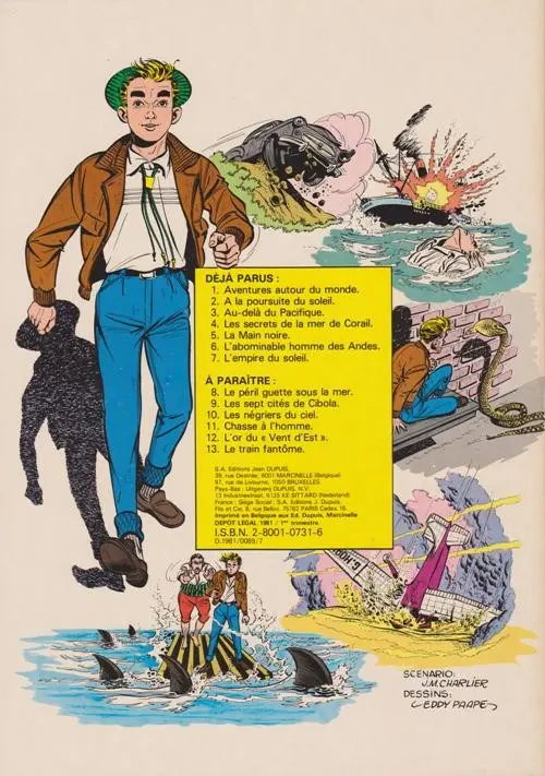 Verso de l'album Marc Dacier Couleurs Tome 7 L'empire du soleil